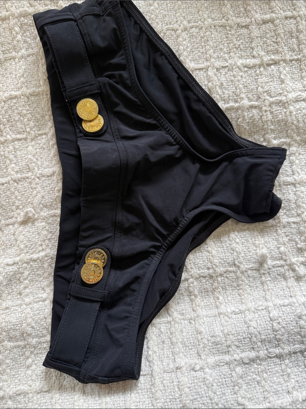 Charlies Black Bikini Brief with Subtle Logo